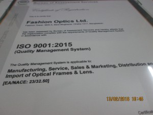 ISO 9001:2015 Certificate in Bangladesh